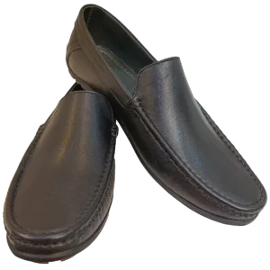 کفش کالج چرم طبیعی مردانه کد KVM-100